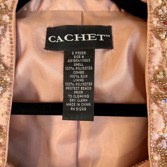 Cachet Vintage VTG Pink Tea Length Dress and Jacket Pair - Picture 14 of 14